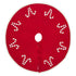 Handmade Christmas Tree Skirt in Felt - Candy Canes on Red - 60" - ARCADIA HOME